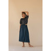 long live the queen convertible skirt dress blue print