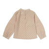 bonheur du jour lou anne baby blouse pink, babies tops with sparkle