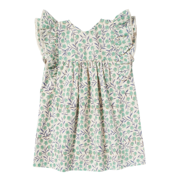 bonheur du jour lucile flowers dress green, free shipping kodomo boston