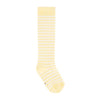 gray label long ribbed socks mellow yellow/cream, kid's cotton accessories