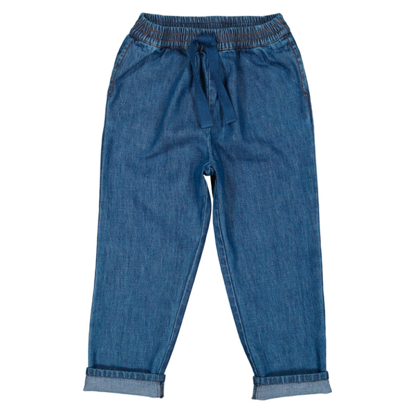 louis louise valentin trouser denim blue
