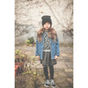 louis louise minette skirt washed denim grey, girls bottoms  Edit alt text