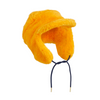 mini rodini faux fur cap yellow