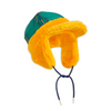 mini rodini faux fur cap yellow
