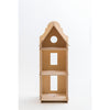 maquette kids clock gable dollhouse, minimalistic style wooden doll house, pretend play for children, fast free shipping kodomo boston