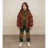 mini rodini fleece panel trousers green