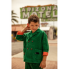 mini rodini corduroy blazer green