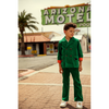 mini rodini corduroy blazer green