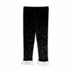 mini rodini crushed velour leggings black