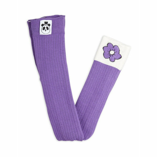 mini rodini spaceflower leggings purple