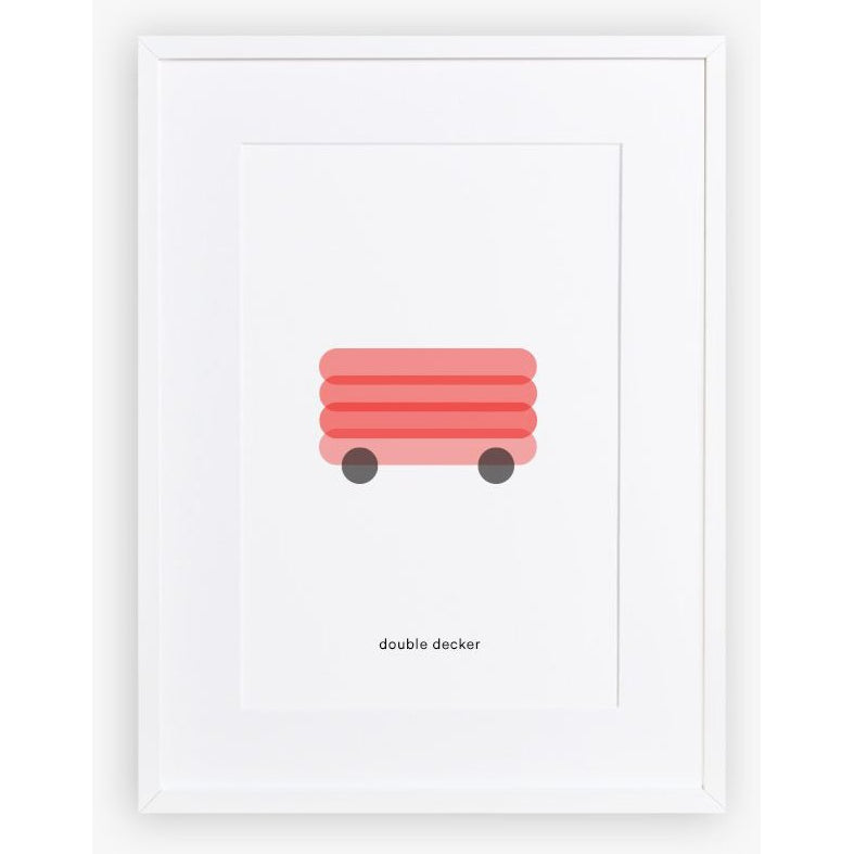 maison deux minimal print double decker - kodomo boston. free shipping.