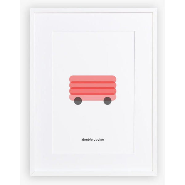 maison deux minimal print double decker - kodomo boston. free shipping.