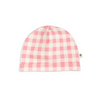 mini rodini beanie with pink gingham check print