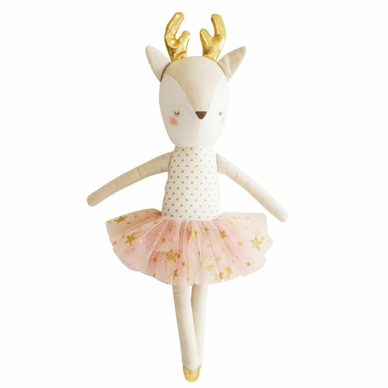 alimrose mini ballerina reindeer blush star tutu