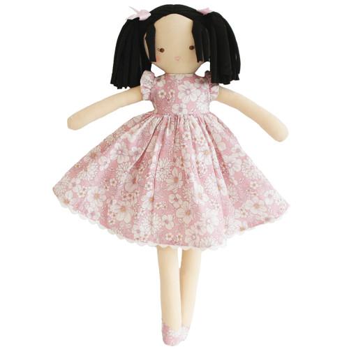 alimrose addie doll lilca floral