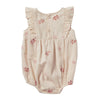 bonheur du jour noe baby flowers romper pink