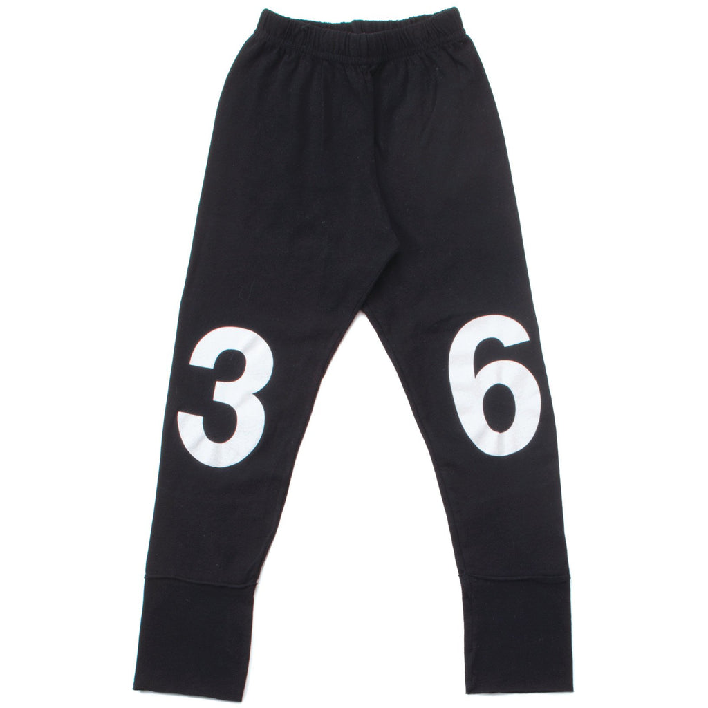 nununu numbered leggings black - kodomo