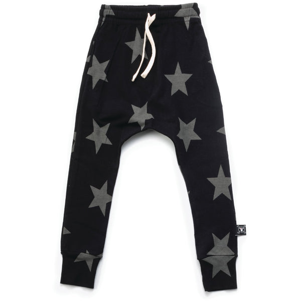 nununu star baggy pants black - kodomo