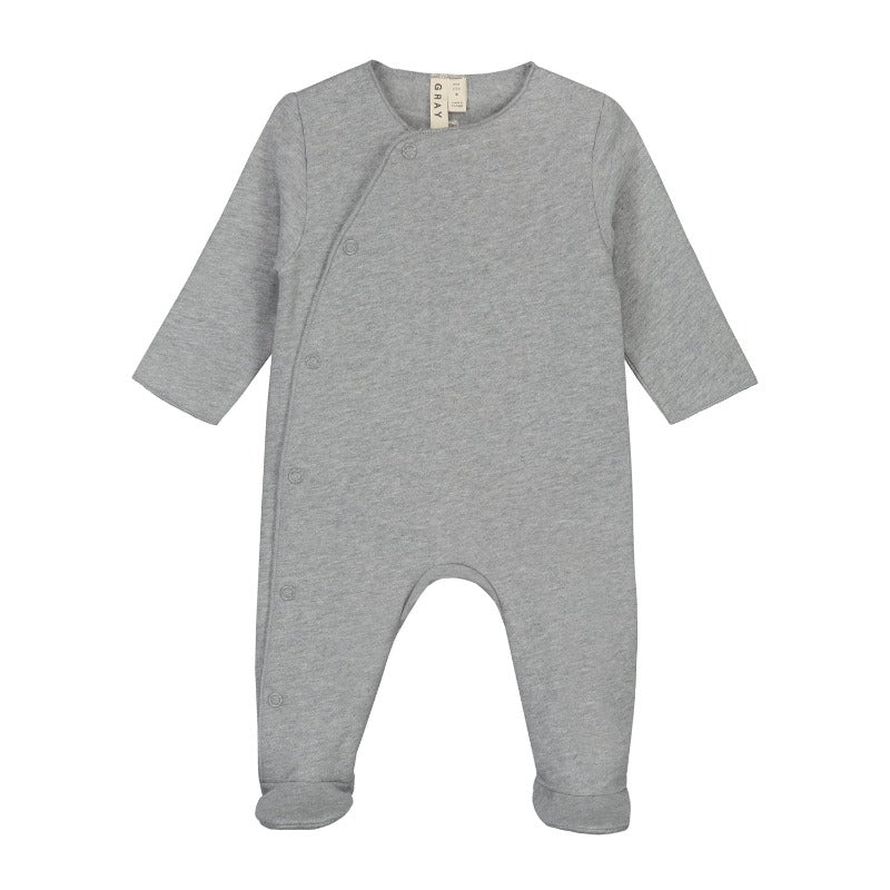 gray label newborn suit grey melange