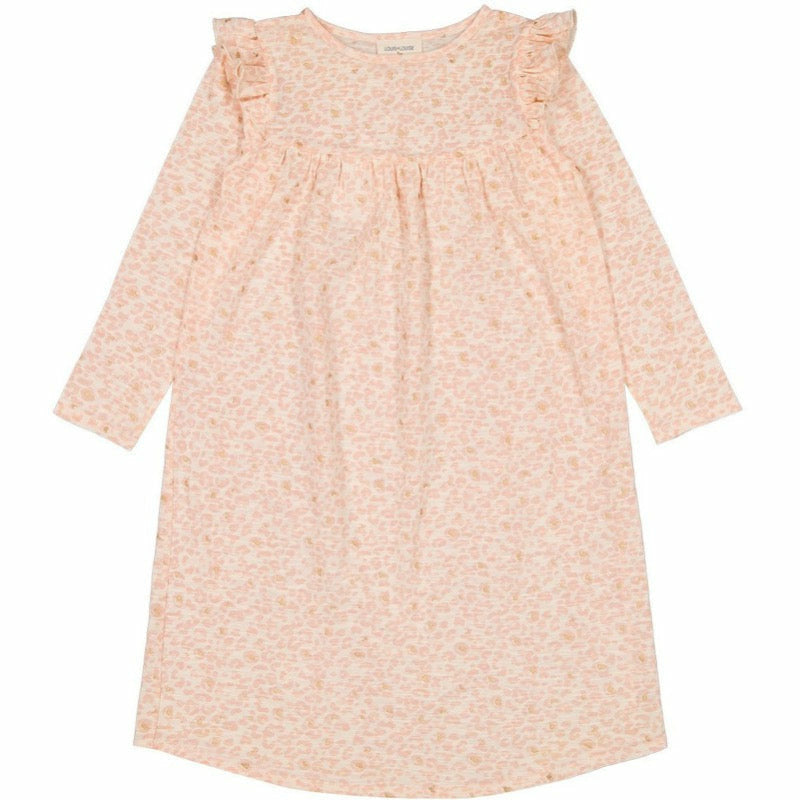 louis louise nuit leopard dress pink