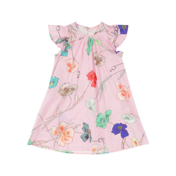 christina rohde floral dress multicolor pink