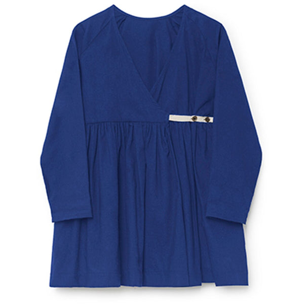 little creative factory wrap blouse blue - kodomo
