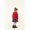 oilily sunday skirt treasured check blue, girls plaid print skirts