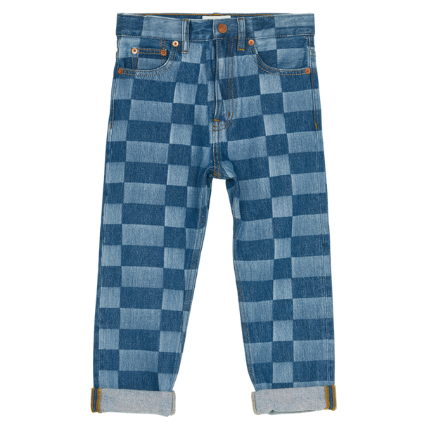 finger in the nose ollibis checkers blue jeans
