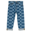 finger in the nose ollibis checkers blue jeans