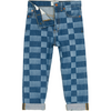 finger in the nose ollibis checkers blue jeans