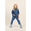 finger in the nose ollibis checkered blue jeans