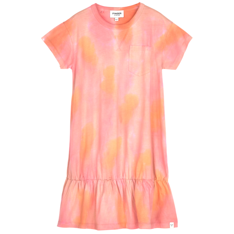 finger in the nose patti dress rainbow tie dye