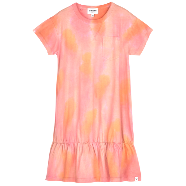 finger in the nose patti dress rainbow tie dye