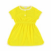 morley petunia dress canary yellow front view