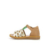 pom d'api poppy pineapple camel, girls sandals