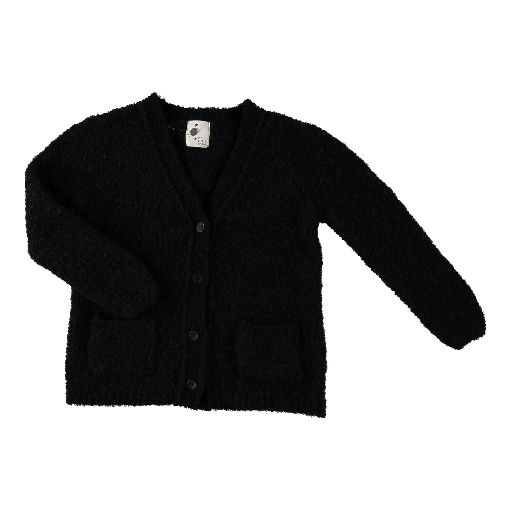 my little cozmo cloud cardigan black - kodomo boston, fast shipping, kids cardigans
