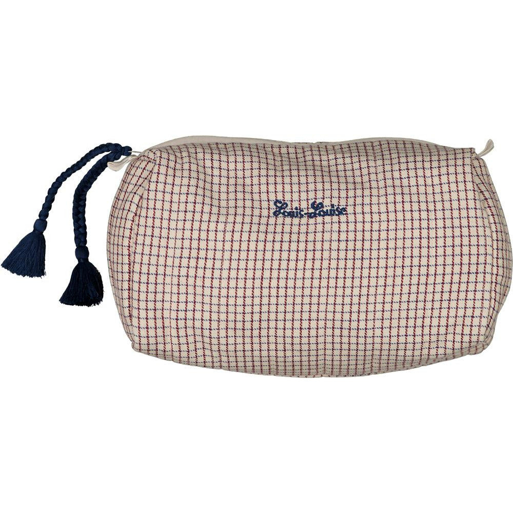 louis louise baby bath pouch off-white check Media 1 of 1