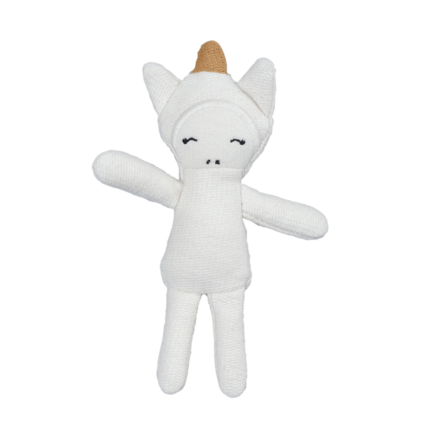 fabelab unicorn pocket friend, organic plush toys