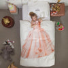 snurk princess duvet cover set, kid's organic cotton bedding