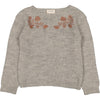 louis louise roxy sweater grey - kodomo boston,fast free shipping, soft girls sweaters