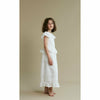 the middle daughter ray of light dress in embroidered chiffon white