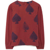 the animals observatory opossum shirt maroon spades - kodomo