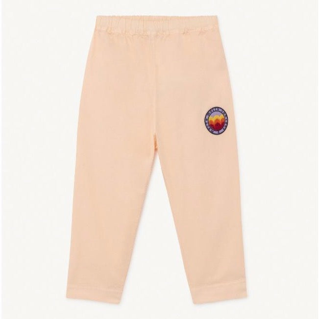 the animals observatory elephant kids trousers pink molto, children's unisex cotton pants