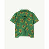 the animals observatory kangaroo kids shirt green flowers