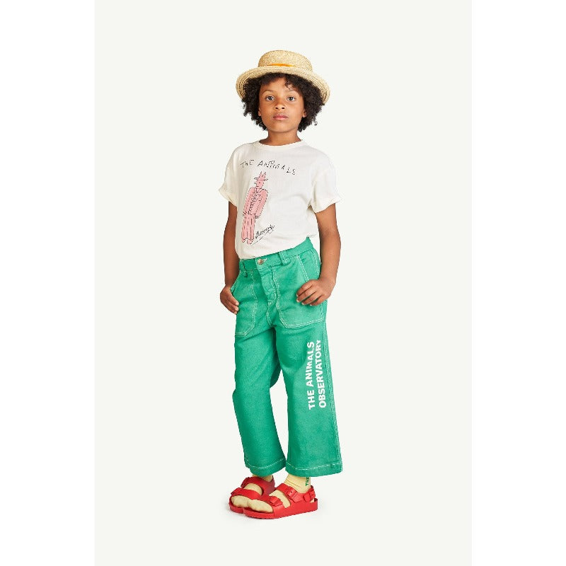 the animals observatory ant kids pants green – kodomo