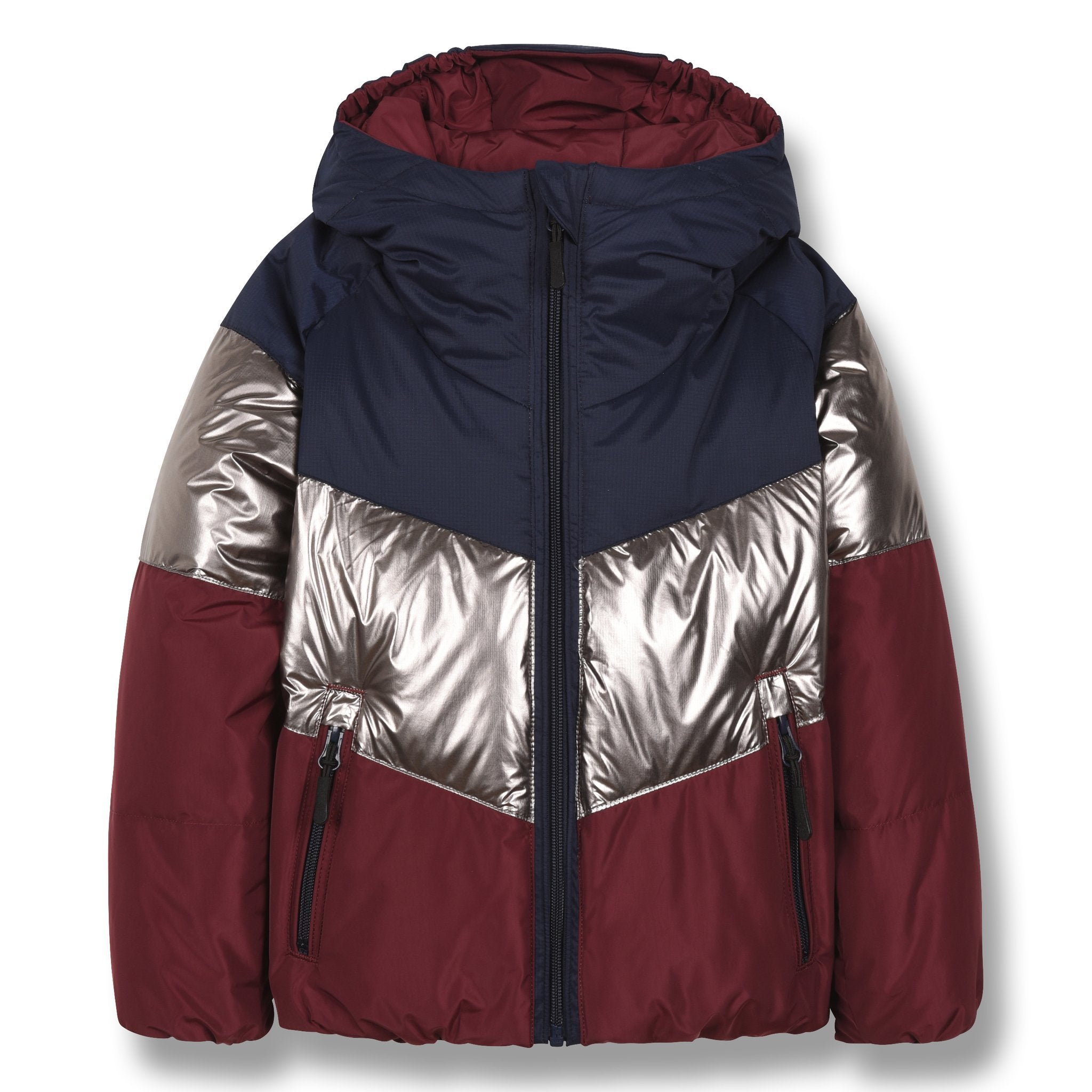 Burgundy snow cheap jacket