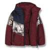 finger in the nose snowdance reversible down jacket burgundy, kodomo boston free shipping
