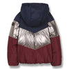 finger in the nose snowdance reversible down jacket burgundy