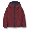 finger in the nose snowdance reversible down jacket burgundy