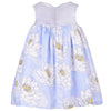 hucklebones sweetheart trapeze dress powder blue/daffodil, new dress styles for girls free shipping kodomo boston